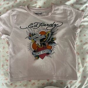 Ed Hardy | Brave Eagle Baby Tee Crop Top